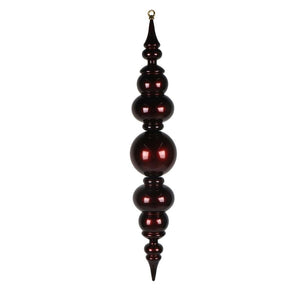 34" Burgundy UV Candy Ball Finial Drop Ornament 1