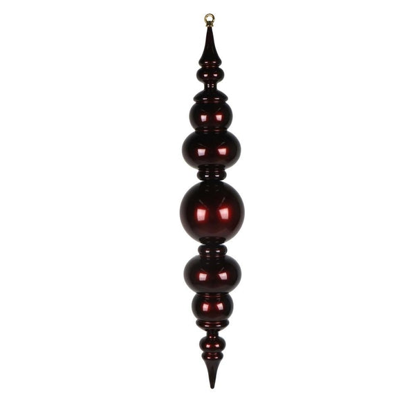 34" Burgundy UV Candy Ball Finial Drop Ornament 1