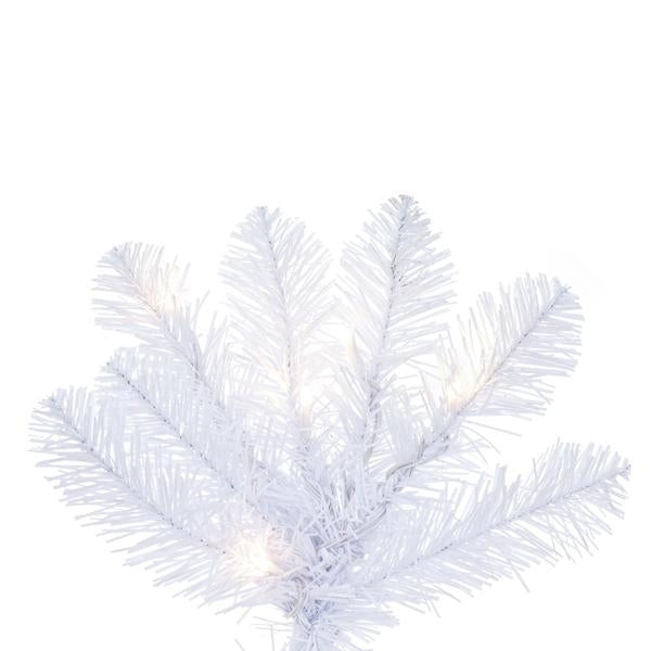 5.5' x 28" White Salem Pencil 200 LED Lights Pre-Lit Christmas Tree 2