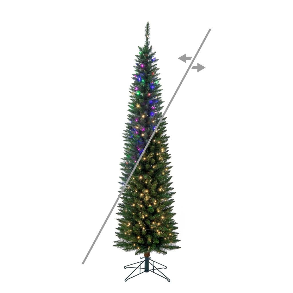 6.5' x 20" 200 LED Lights Unlit Artificial Christmas 1