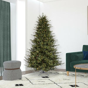 6.5' x 56" Itasca Fraser Fir 600 LED Light Pre-Lit Artificial Christmas Tree 2
