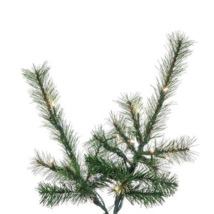 6.5' x 44" Slim Lodge Pole 450 LED Lights Pre-Lit Artificial Christmas Tree 2