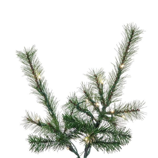 6.5' x 44" Slim Lodge Pole 450 LED Lights Pre-Lit Artificial Christmas Tree 2