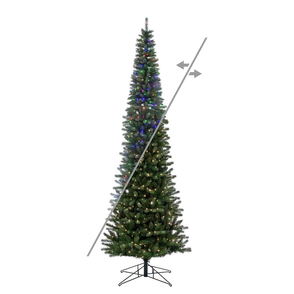 9' x 40" Frosted Provo Pine Unlit Artificial Christmas Tree 1