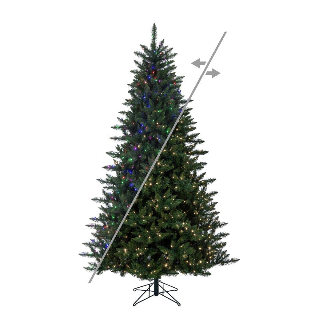 7.5' x 55" Camdon Fir 900 LED Light Prelit Artificial Christmas Tree 1