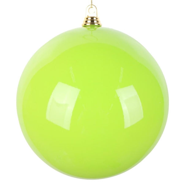 12" Lime Enamel High-Gloss Ball Ornament 1