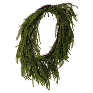 36" Green Norfolk Pine Artificial Wreath 2