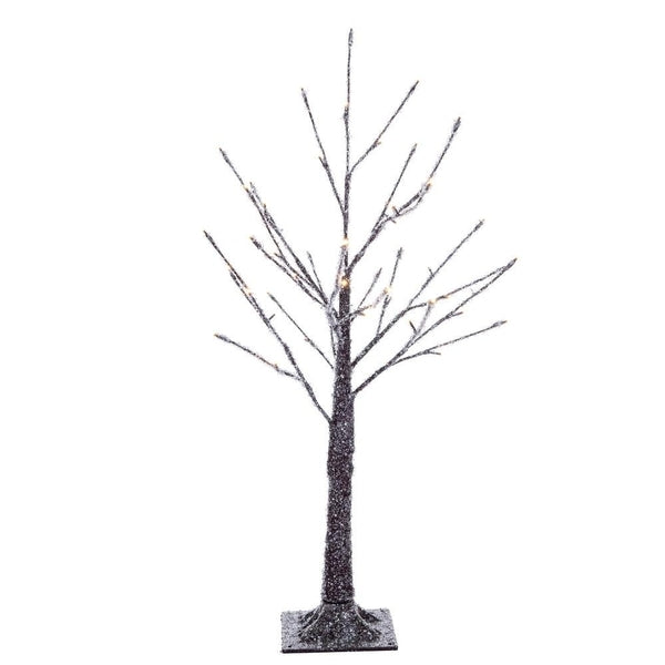 3' Brown Icy 48 Light Outdoor LED Lighted Twig Tree 1