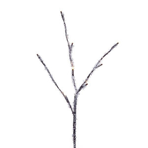 4' Brown Icy Outdoor LED Lighted Twig Tree 2