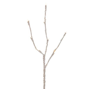 4' Champagne Icy Outdoor LED Lighted Twig Tree 2