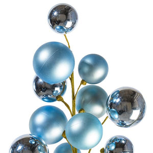 30" Periwinkle Matte/Shiny Ball Ornament Spray 2