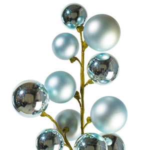 30" Baby Blue Matte/Shiny Ball Ornament Spray 2