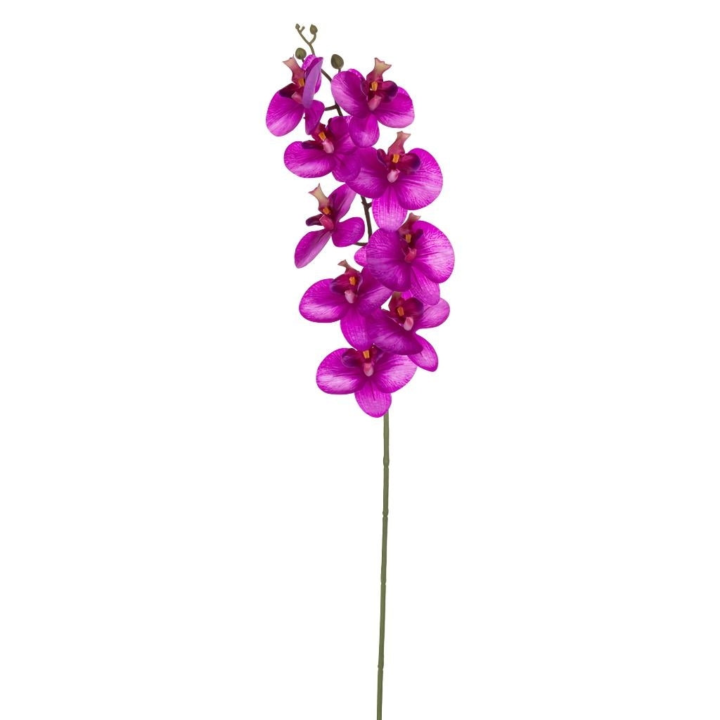 35" Dark Purple Artificial Orchid Stem (3 Pack) 1