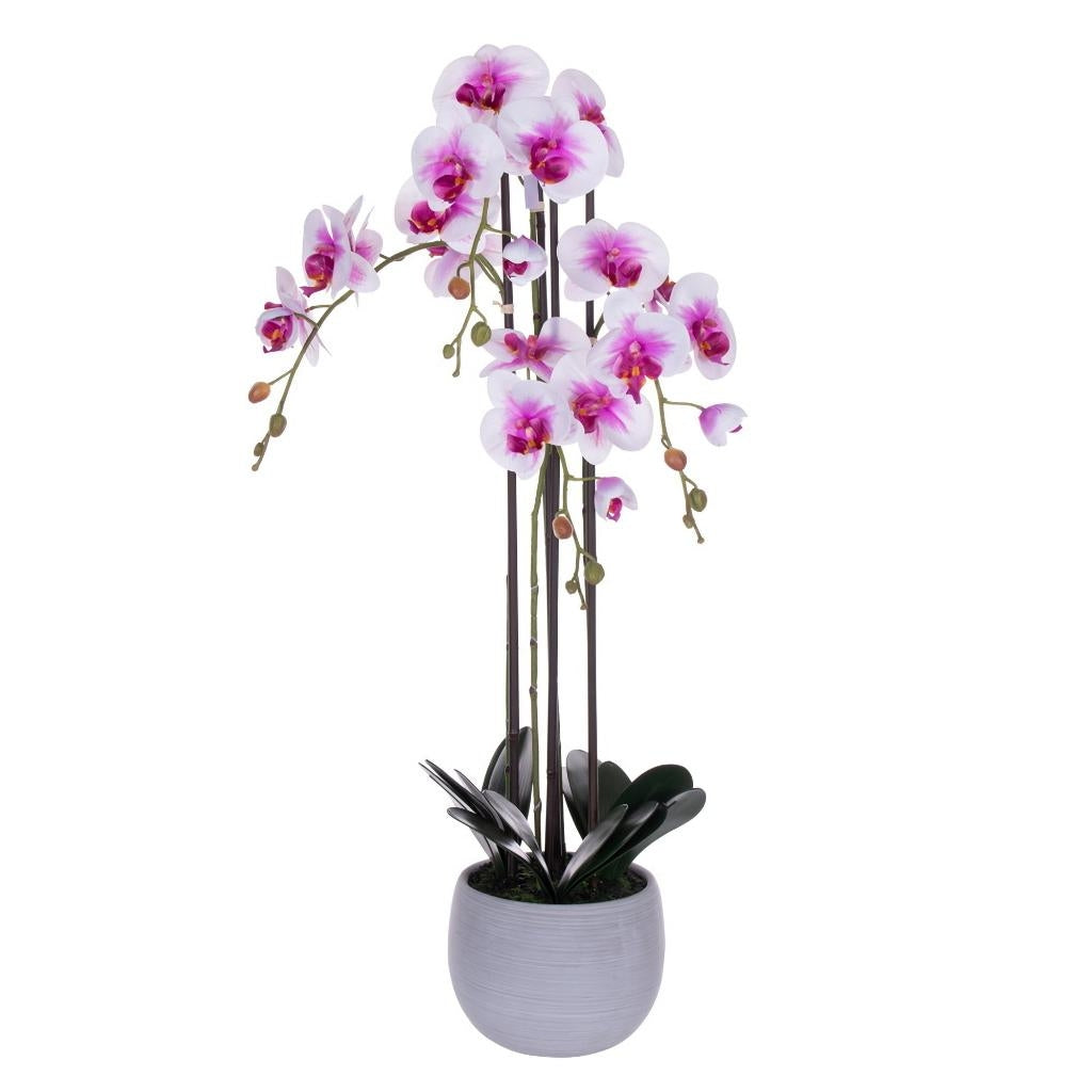 39" Purple/White Orchid Artificial Floral Arrangement 1