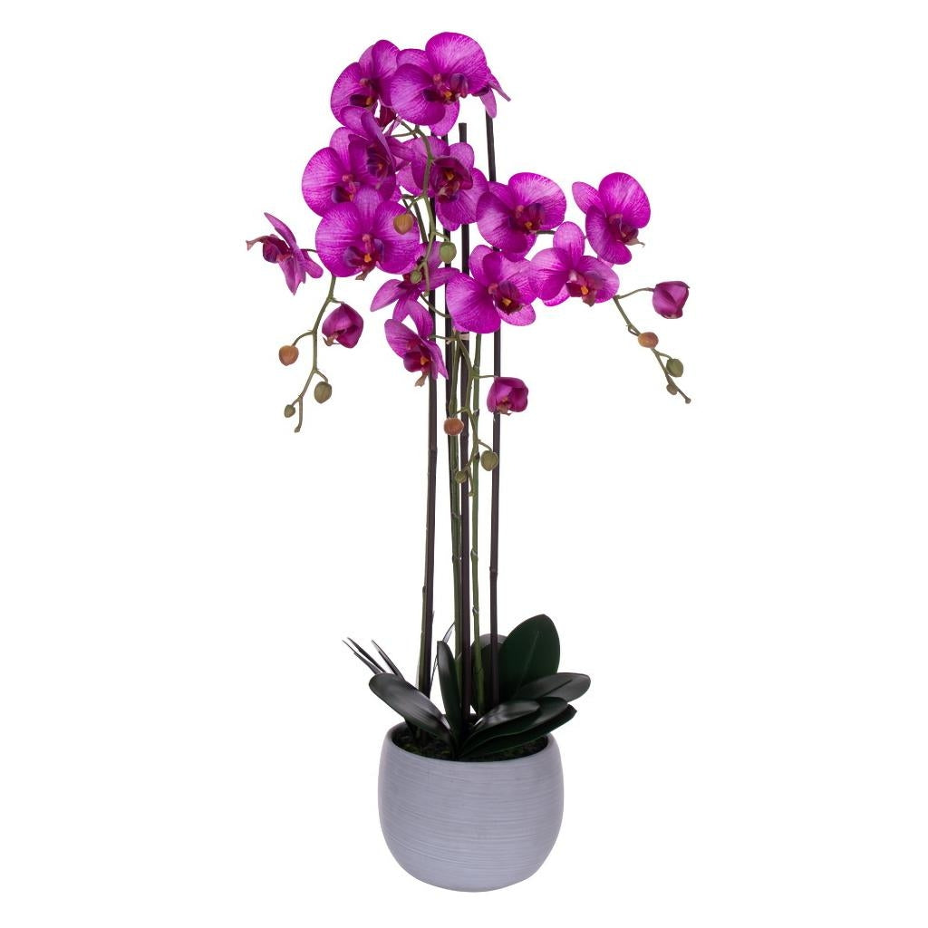 39" Dark Purple Orchid Artificial Floral Arrangement 1