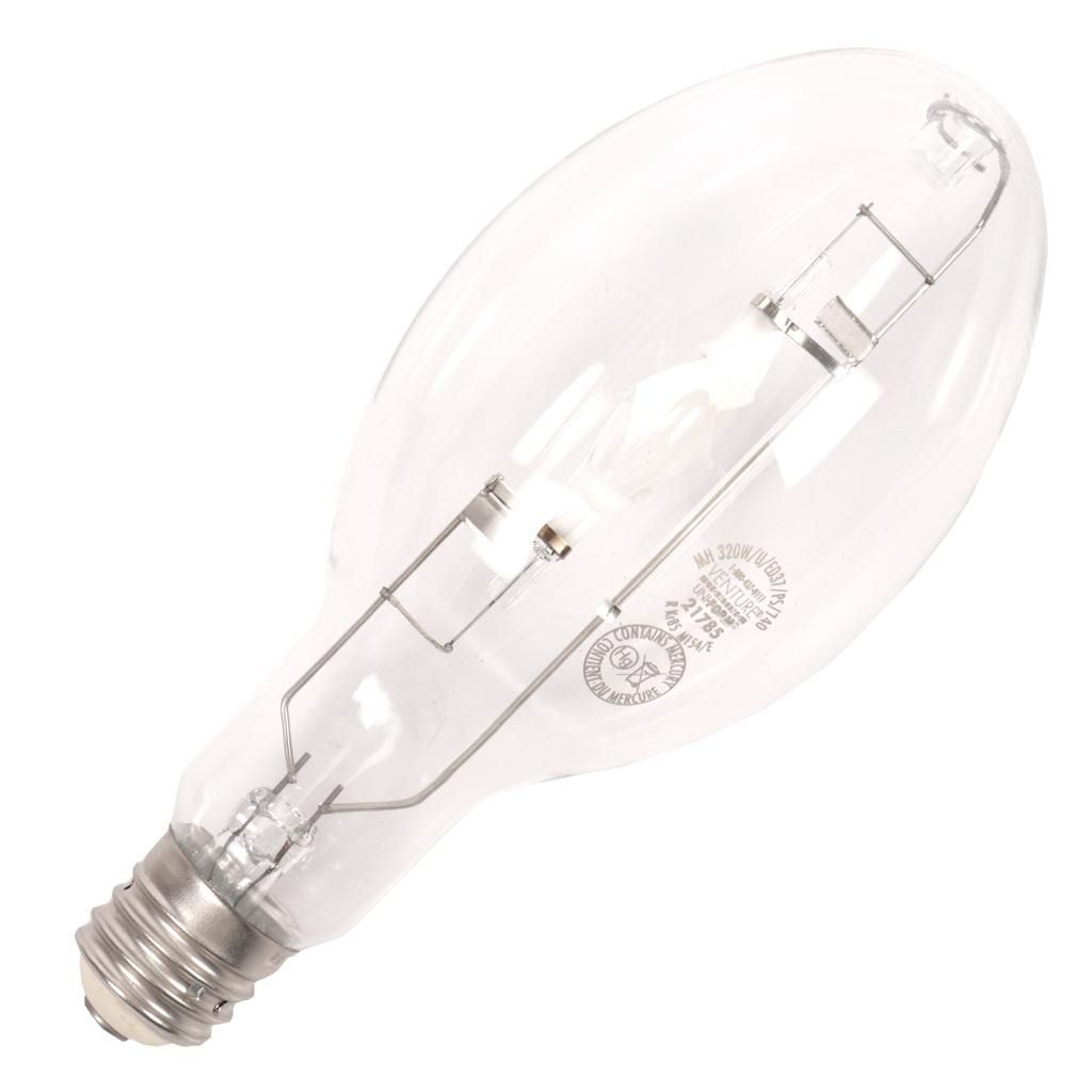 320 watt 135 volt ED37 Mogul Screw Base 4000K Cool White Metal Halide 1