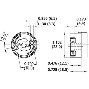 GX10 Turn and Lock Socket 2