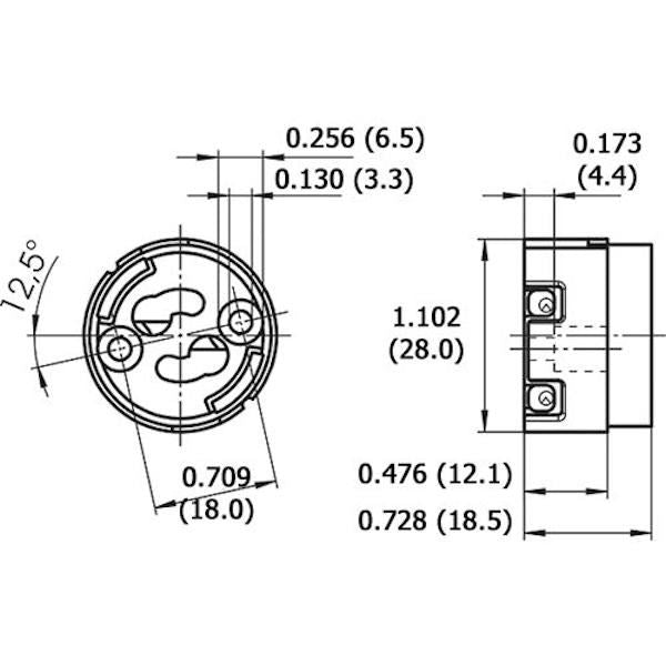 GX10 Turn and Lock Socket 2