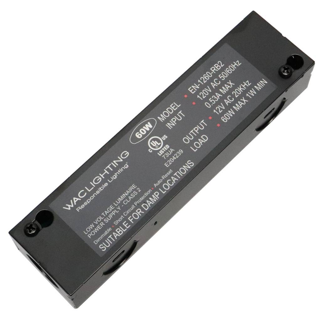 60 watt Output 12 volt Output (120 volt Input) Electronic Halogen Transformer 1