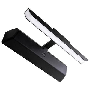 8" 4000K Cool White Battery Operated Wall-Mountable Satin Black LED Picture Light with Remote 1