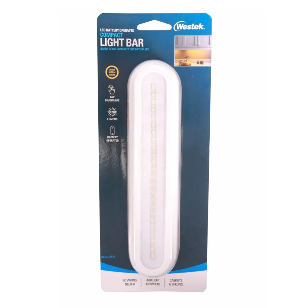 8" 3000K Natural White Compact LED Light Bar 1