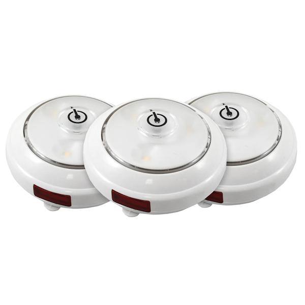 Swiveling Battery Operated LED Puck Light with Remote (3 Pack) 1