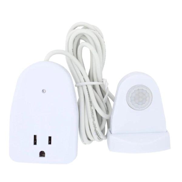 Indoor Plug-In White Motion Activated Light Control 1