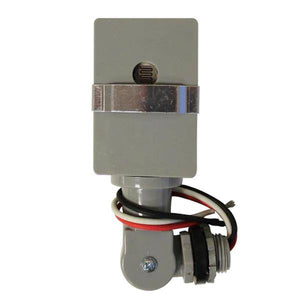 Outdoor Wire-In Swivel Mount Grey Dusk To Dawn Light Control 1