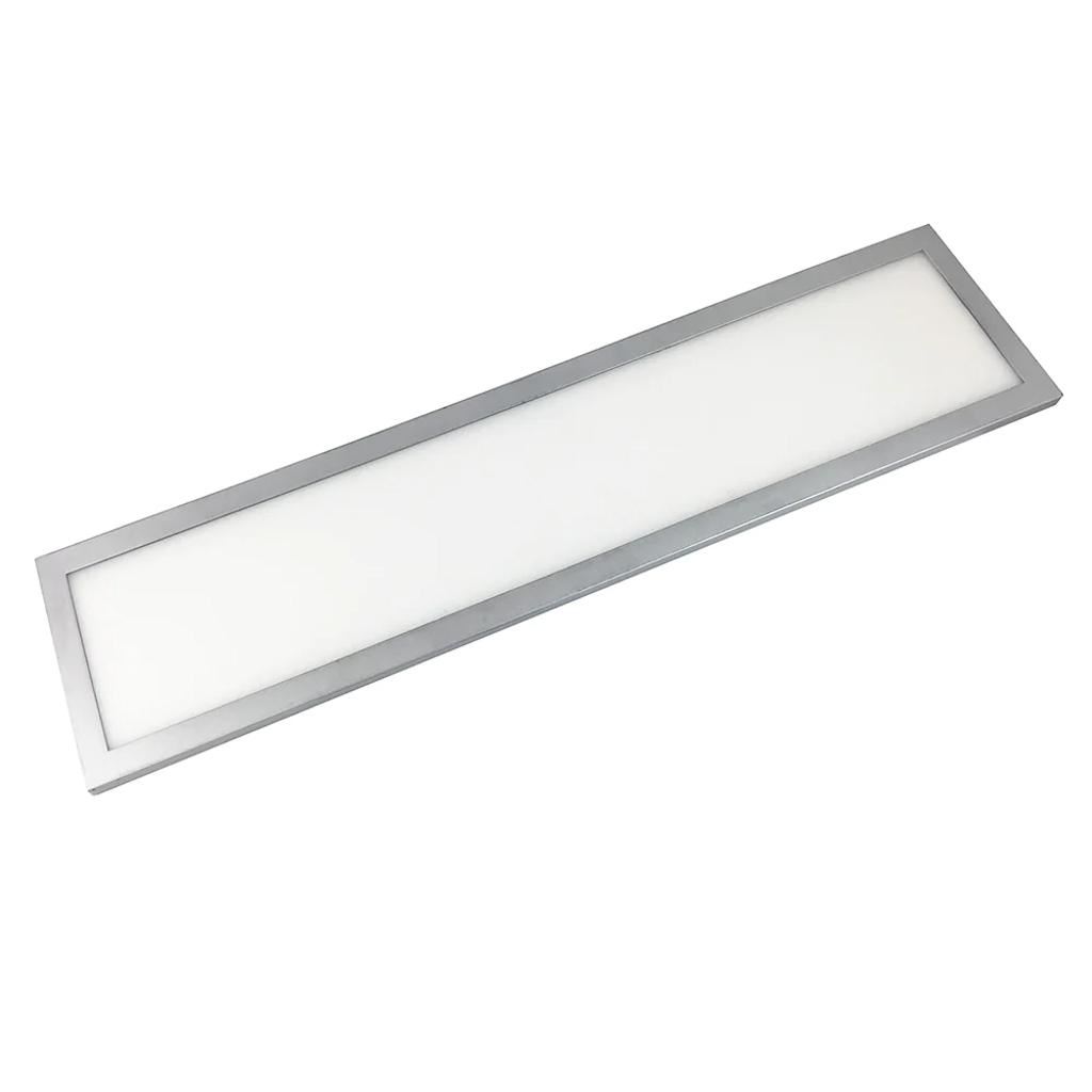 18" 9.8 watt 3000K Natural White Tavo Plug-in Panel Nickel LED Under Cabinet Light 1