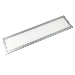 18" 9.8 watt 3000K Natural White Tavo Plug-in Panel Nickel LED Under Cabinet Light 1