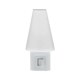 .3 watt 120 volt 3000K Natural White Manual Semi-Gloss White LED Night Light 1