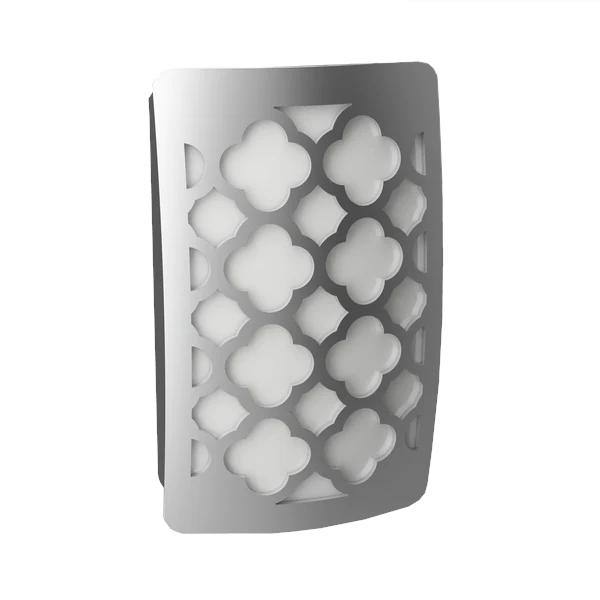 .9 watt 120 volt 3000K Natural White Tangier DecoPlug Nickel LED Night Light 1