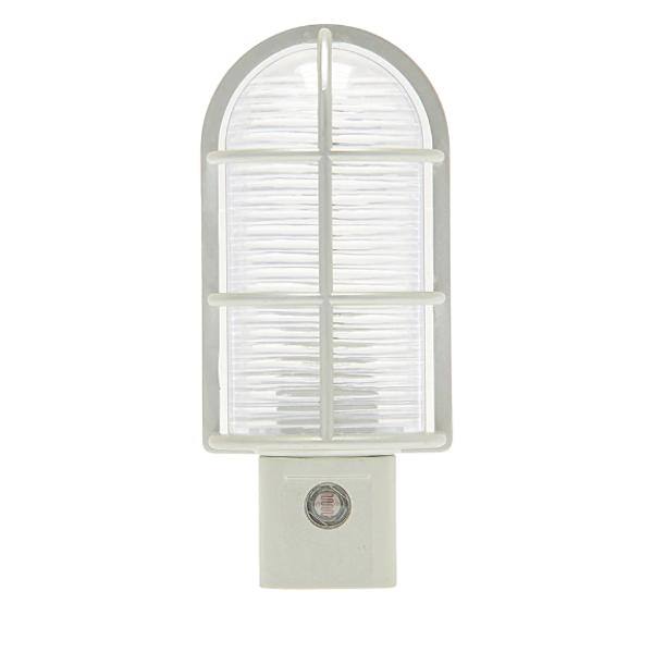 .5 watt 120 volt 3000K Natural White Industrial Cage Path White LED Night Light 1
