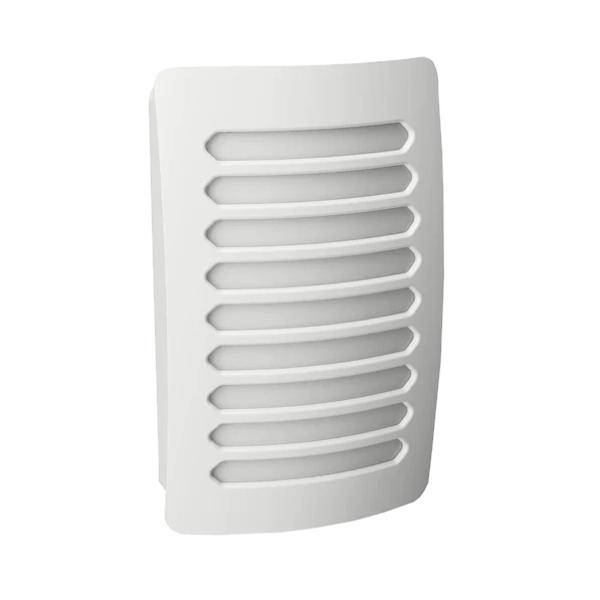 .9 watt 120 volt 3000K Natural White Louver DecoPlug Frosted White LED Night Light 1