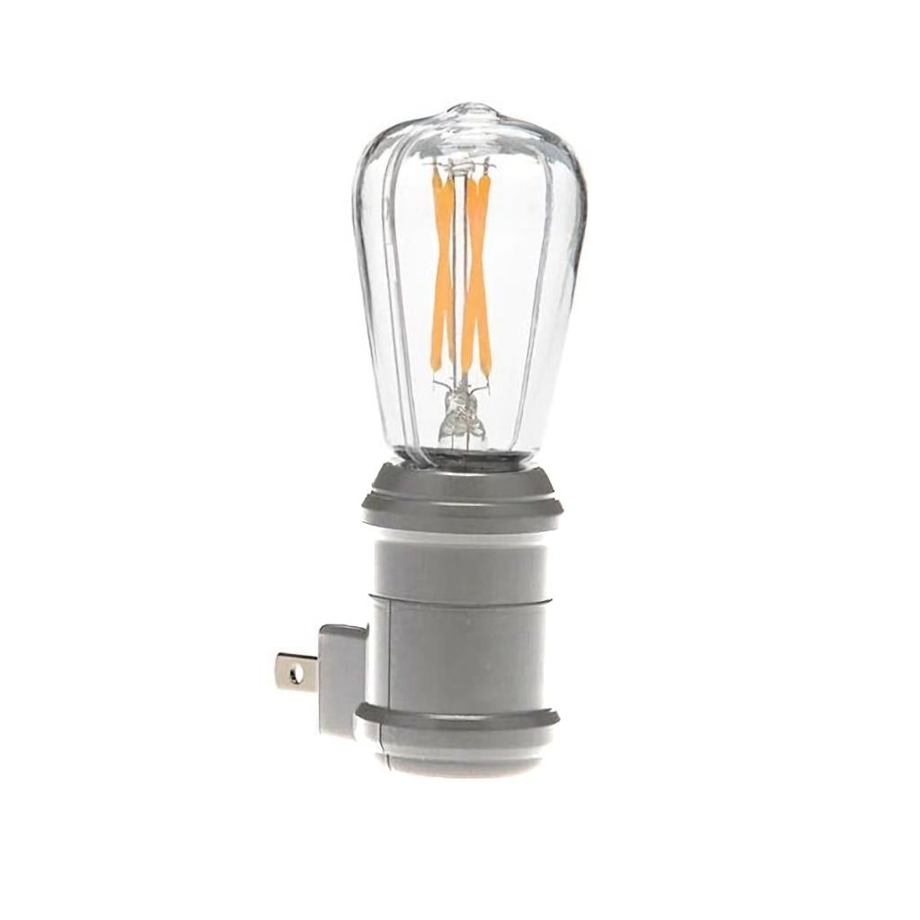 1 watt 120 volt 2700K Warm White Vintage Edison Filament Nickel LED Night Light 1