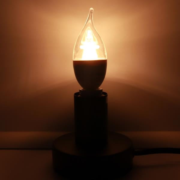 7 watt 120 volt CA13 Candelabra Screw Base 2700K Clear Disc Filament Dimmable LED 3
