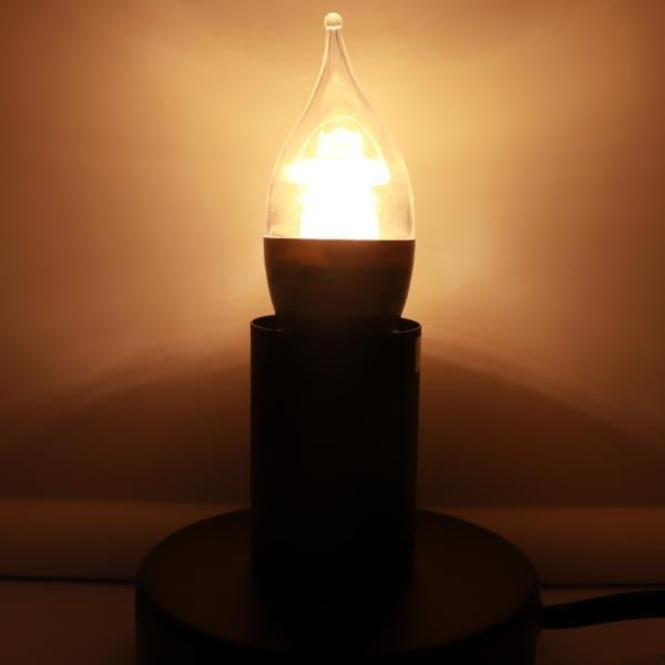 5 watt 120 volt CA11 Medium (E26) Base 2700K Warm White Clear Disc Filament Dimmable LED 3