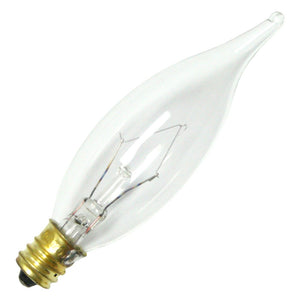 25 watt 120 volt CA8 Candelabra Screw Base 2700K Warm White 1