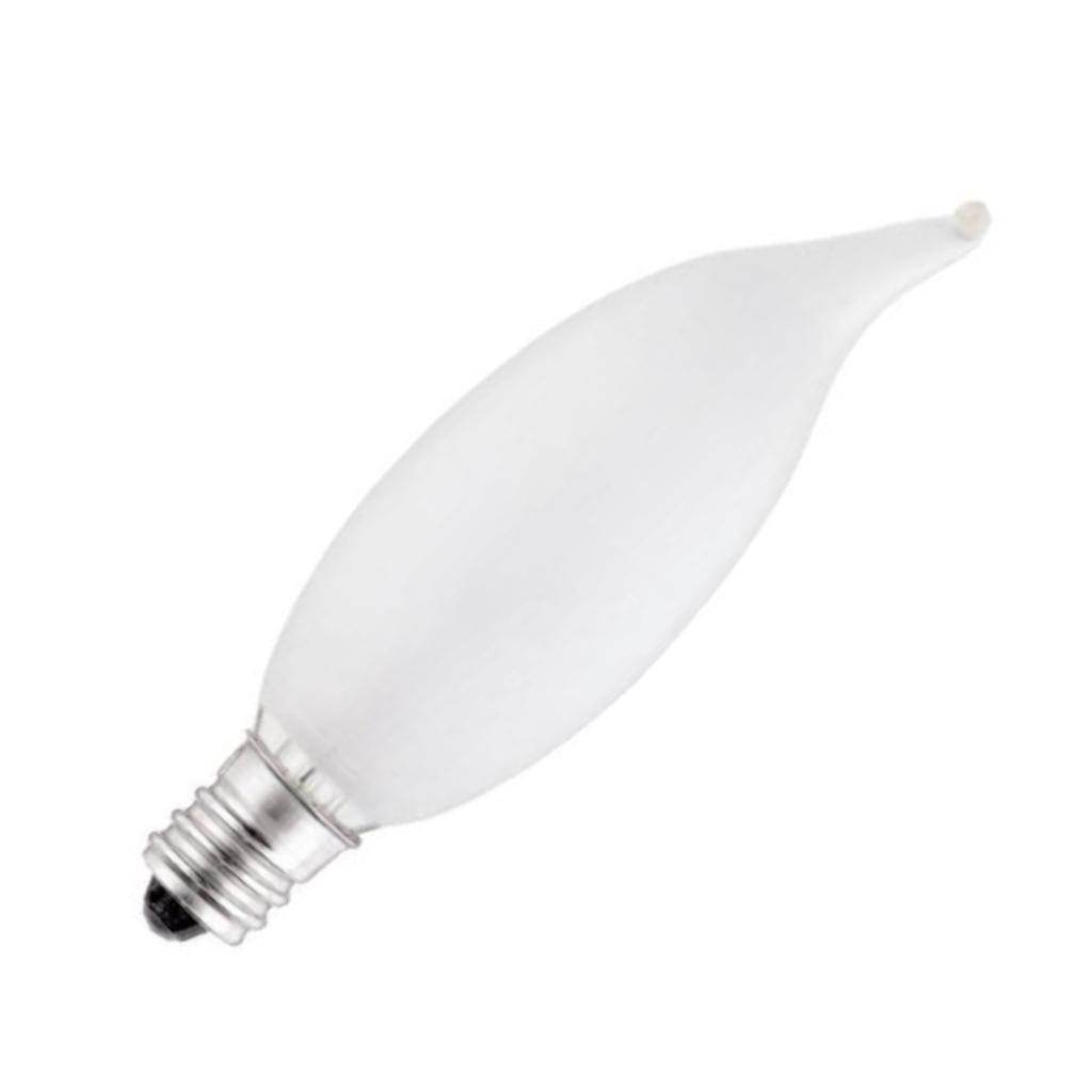 25  watt 120 volt CA8 Candelabra Screw 2700K Warm White Base Frosted 1