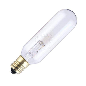15 watt 145 volt T6 Candelabra Screw Base Clear Bulb 1
