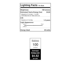 40 watt 120 volt G25 Medium Screw Base Clear Globe 2