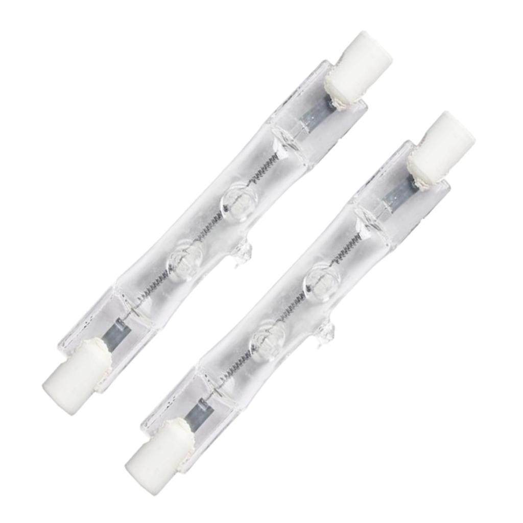 100 watt 120 volt T3 Double Ended RSC Base 2900K Warm White Clear (2-Pack) 1