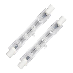 100 watt 120 volt T3 Double Ended RSC Base 2900K Warm White Clear (2-Pack) 1