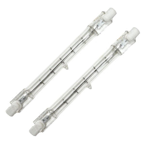 100 watt 120 volt T3 Double Ended RSC Base 2900K Warm White Clear (2-Pack) 1