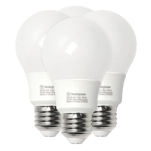 6 watt 120 volt A19 Medium Screw Base 3000K Non-Dimmable LED (4 pack) 1