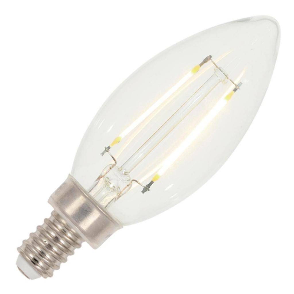 2 watt 120 volt B11 Candelabra Screw Base 2700K Warm White Dimmable LED 1