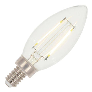 2 watt 120 volt B11 Candelabra Screw Base 2700K Warm White Dimmable LED 1