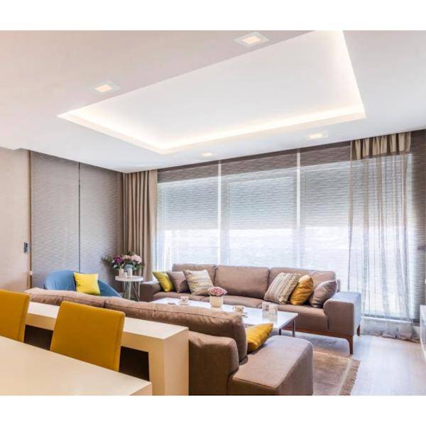 6" 12 watt 120 volt 2700K Dimmable White LED Slim Square Recessed Downlight with External Driver 3