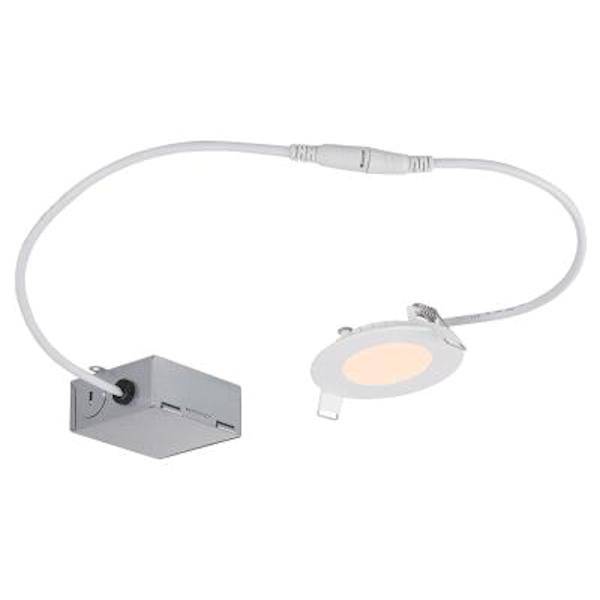 3" 7 watt 120 volt 2700K Warm White Dimmable LED Slim Round Recessed Downlight with External Driver 1