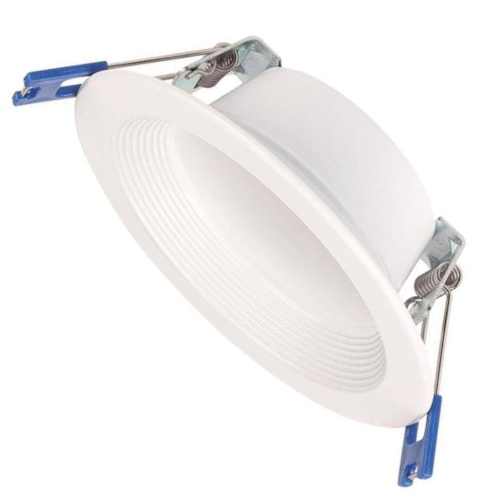 4" 12 watt 120 volt CCT Selectable Dimmable White LED Slim Round Recessed Downlight with External Driver 1